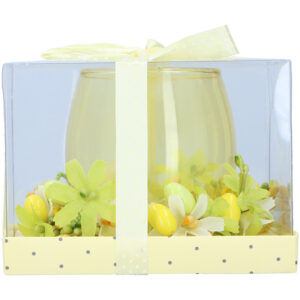 Arti Casa - Candle in Glass Easter 11 cm (Yellow) - Image 1