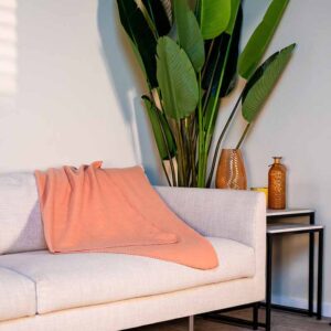 Fleece blanket 170x130 (Coral) - Image 5