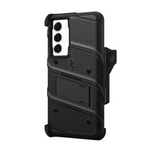 ZIZO BOLT Series - Armoured case skirtas Samsung Galaxy S23+ with 9H stiklas skirtas screen + holder with stand (Black) - Image 4
