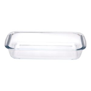 Alpina - Glass ovenproof dish for baking, rectangular, 29.5x17.5x5 cm, 1.6 L