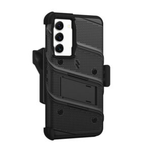 ZIZO BOLT Series - Armoured case skirtas Samsung Galaxy S23+ with 9H stiklas skirtas screen + holder with stand (Black) - Image 5
