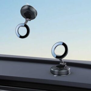 Tech-Protect N61 Magnetic MagSafe WINDSHIELD & DASHBOARD automobilinis telefono laikiklis juodos spalvos - Image 8