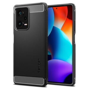 Spigen Rugged Armor - dėklas skirtas Xiaomi Redmi Note 12 Pro+ Black - Image 1