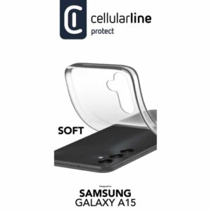Cellularline Soft - Samsung Galaxy A15 4G / 5G dėklas transparent - Image 3