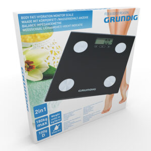 Grundig - electronic bathroom scale, body weight analysis, BMI, up to 180 kg - Image 2