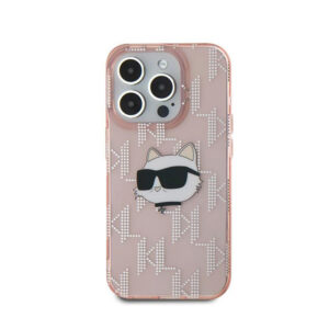 Karl Lagerfeld IML Choupette Head & Monogram - Apple iPhone 15 Pro Case pink - Image 3