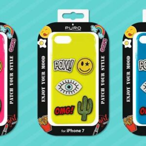 PURO Patch Mania - dėklas skirtas Samsung Galaxy A3 2017 containing 5 stickers yellow - Image 5