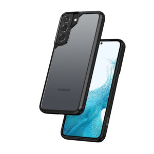 Crong Hybrid Clear Protective dėklas skirtas Samsung Galaxy S22+ Black - Image 1