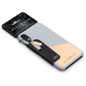 Nordic Elements Original Hel - dėklas skirtas Apple iPhone Xs Max su real maple wood Light Grey - Image 4