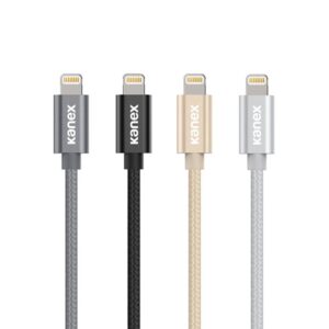 Kanex Premium DuraBraid USB-C to Lightning Cable Silver - Image 3