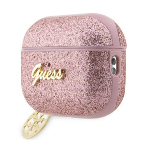 Guess 4G Glitter Flake - dėklas skirtas Apple AirPods Pro 2 (Pink) - Image 3