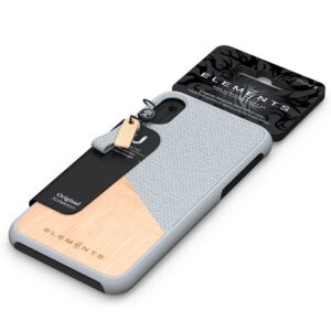 Nordic Elements Original Hel - dėklas skirtas Apple iPhone Xs Max su real maple wood Light Grey - Image 5
