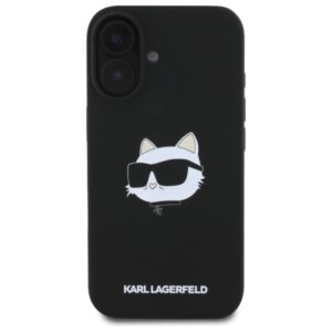 Karl Lagerfeld Silicone Choupette Head Print MagSafe - dėklas skirtas Apple iPhone 16 black - Image 3