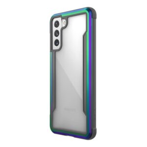 X-Doria Raptic Shield - Aluminum dėklas skirtas Samsung Galaxy S21 + Antimicrobial protection Iridescent - Image 2
