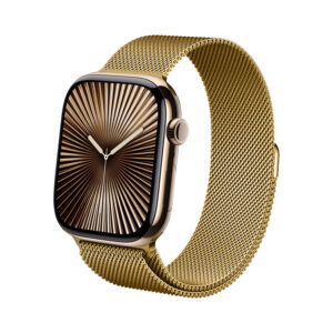 Crong Milano Steel – Stainless steel apyrankė skirta Apple Watch 44/45/46/49 mm gold - Image 3