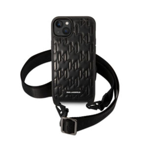Karl Lagerfeld Monogram Plaque Logo Strap - dėklas skirtas Apple iPhone 14 Plus Black - Image 2