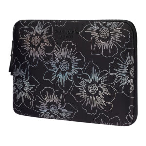 Kate Spade New York Puffer Sleeve - MacBook Pro 14" / Notebook 14" Cover Hollyhock Iridescent Black - Image 3