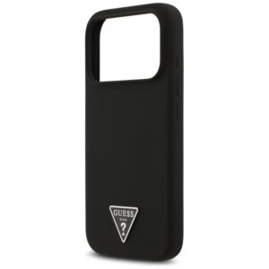 Guess Silicone Triangle Logo MagSafe - Case Apple iPhone 17 Pro Max black - Image 6