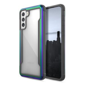 X-Doria Raptic Shield - Aluminum dėklas skirtas Samsung Galaxy S21 + Antimicrobial protection Iridescent - Image 4