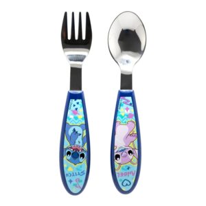 Disney Stitch - Metal Cutlery Set from the Stitch & Angel Collection (Spoon and Fork)