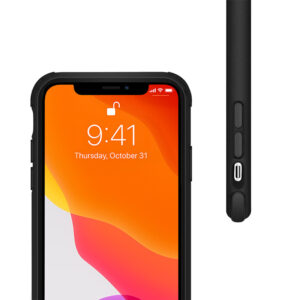 Crong Trace Clear Cover - Hybrid Protective dėklas skirtas Apple iPhone 11 Pro Black/Black - Image 2