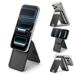 Spigen S314-2 Slim Fold Tripod MagSafe - Magnetic Wallet with Stand Function Black - Image 2