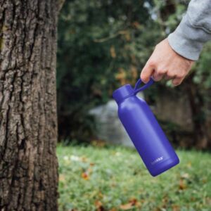 Quokka Solid With Strap - Stainless Steel Thermal Bottle 510 ml with Strap (Dusk Blue) - Image 4