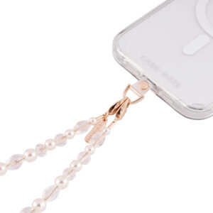 Case-Mate Beaded Phone Wristlet - Universal phone lanyard Crystal Pearl - Image 5