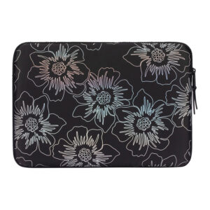 Kate Spade New York Puffer Sleeve - MacBook Pro 14" / Notebook 14" Cover Hollyhock Iridescent Black - Image 4