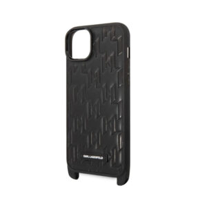 Karl Lagerfeld Monogram Plaque Logo Strap - dėklas skirtas Apple iPhone 14 Plus Black - Image 5
