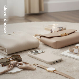 Crong Color Cover Magnetic - dėklas MagSafe Apple iPhone 17 Pro Max stone beige - Image 4