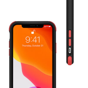 Crong Trace Clear Cover - Hybrid Protective dėklas skirtas Apple iPhone 11 Pro Black/Red - Image 2