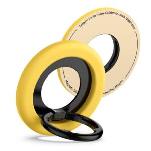 Spigen Nano Pop MagSafe Phone Ring - Finger holder with stand function (Mango Yellow) - Image 1