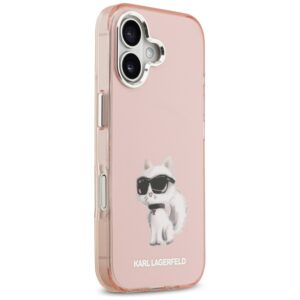 Karl Lagerfeld IML Aquarelle Choupette & Logo MagSafe - dėklas skirtas Apple iPhone 17 pink - Image 4