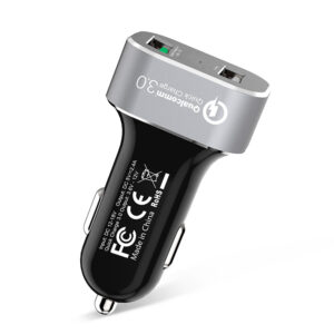 Crong Power Car Charger 30W 2-Port USB with QC 3.0 (aluminium) - Image 6