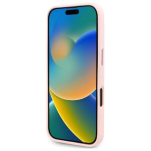 Karl Lagerfeld Silicone Shadow Metal Initial MagSafe - dėklas skirtas Apple iPhone 16 Pro pink - Image 5