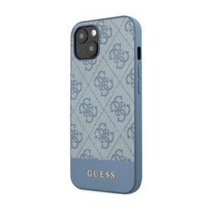 Guess 4G Bottom Stripe Metal Logo Collection - dėklas skirtas Apple iPhone 15 blue - Image 2