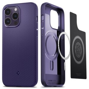 Spigen Mag Armor - dėklas skirtas Apple iPhone 14 Pro Max Deep Purple - Image 1