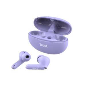 Trust Yavi - Wireless In-Ear Bluetooth TWS Earbuds su Charging Case & ENC Purple - Image 3