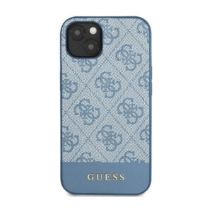 Guess 4G Bottom Stripe Metal Logo Collection - dėklas skirtas Apple iPhone 15 blue - Image 3