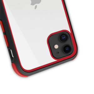 Crong Trace Clear Cover - Hybrid Protective dėklas skirtas Apple iPhone 11 Pro Black/Red - Image 3