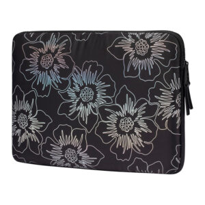 Kate Spade New York Puffer Sleeve - MacBook Pro 14" / Notebook 14" Cover Hollyhock Iridescent Black - Image 6