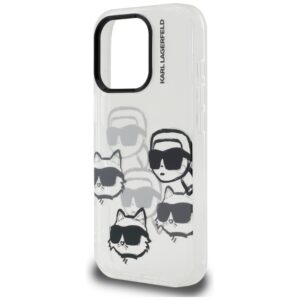 Karl Lagerfeld IML Multi K&C Head Pattern - dėklas skirtas Apple iPhone 16 Pro transparent - Image 6