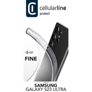Cellularline Fine - dėklas Samsung Galaxy S23 Ultra Transparent - Image 5