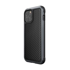 X-Doria Raptic Lux - Aluminum dėklas skirtas Apple iPhone 12 Pro Max Drop test 3m Black Carbon Fiber - Image 2