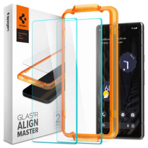 Spigen Alm Glas.TR 2-Pack - Apsauginis stiklas skirtas Google Pixel 7A (Transparent) - Image 1