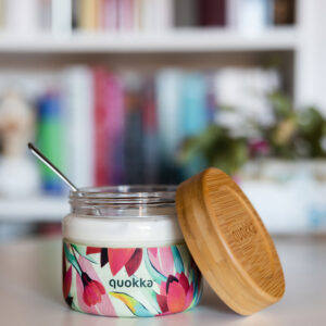 Quokka Deli Food Jar - Glass food container / lunchbox 500 ml (Spring) - Image 2