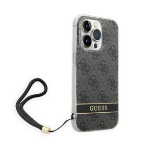 Guess 4G Print Cord - dėklas skirtas Apple iPhone 14 Pro Max Black - Image 3