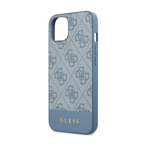 Guess 4G Bottom Stripe Metal Logo Collection - dėklas skirtas Apple iPhone 15 blue - Image 6
