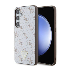 Guess 4G Triangle Metal Logo - Case Samsung Galaxy S24+ White - Image 1